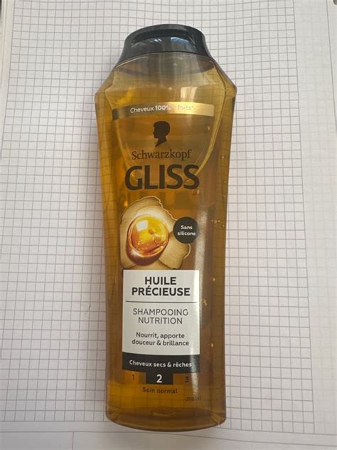 Schwarzkopf Gliss Shampooing Nutrition Huile Pr Cieuse Ml