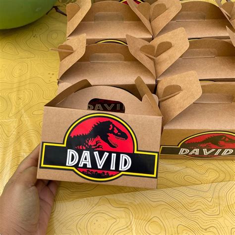 Jurassic Park Favor Boxes Jurassic World Party Box Set Candy Etsy