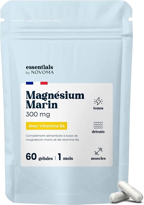 Magnésium Marin Vitamine B6 Combat la Fatigue et le Stress Cure de