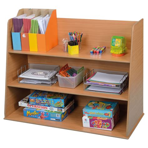 Freestanding Classroom Shelf Unit 440mm Deep