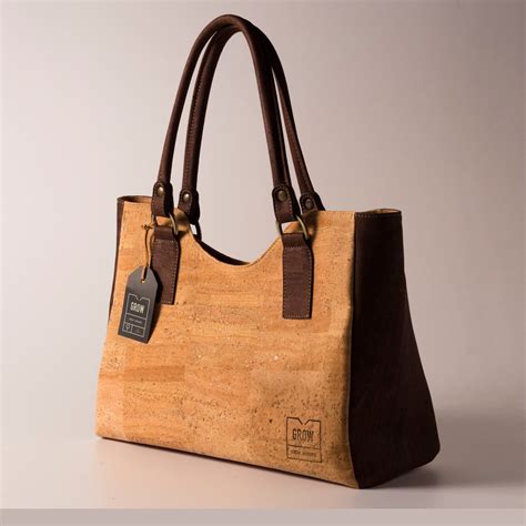 Beautiful Tote Handbag From Natural Cork FREE SHIPPING Vegan Bag