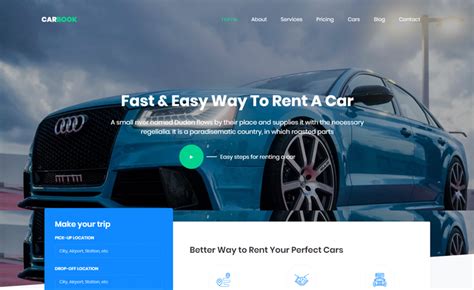 Car Rental Template Html