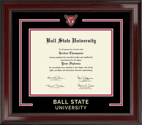 Ball State University Showcase Edition Diploma Frame In Encore Item