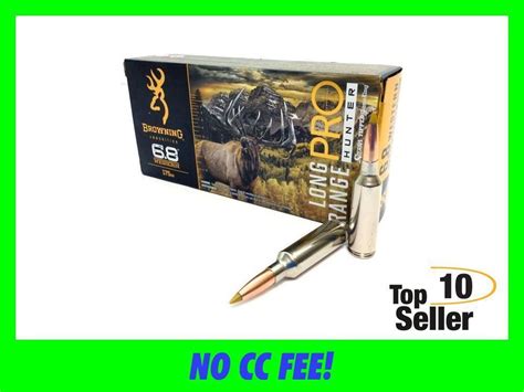 Browning 6 8 Western Ammo Long Range Pro Hunter 175 Gr Sierra Tipped Rifle Ammunition At