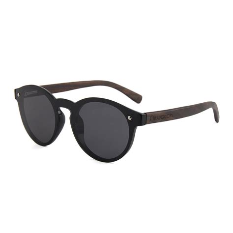 Drewniane Okulary Przeciws Oneczne Niwatch Cassiopeia Black Heban