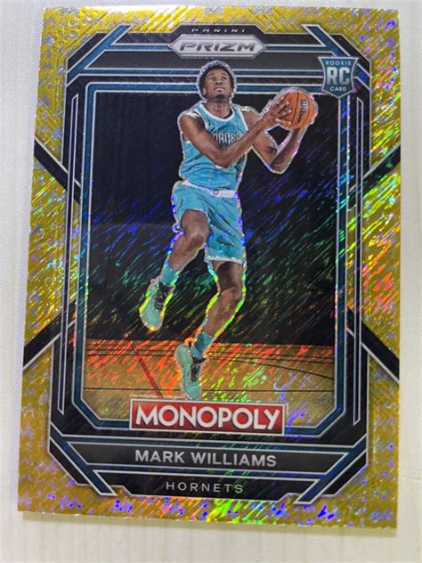 2022 23 Panini Prizm Mark Williams RC pz大富翁 黄蜂新秀 马克威廉姆斯 金Shimmer折 307