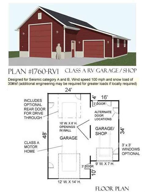 74 best RV garage plans images on Pinterest | Pole barn garage, Pole ...