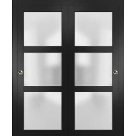 Have A Question About Sartodoors 56 In X 96 In 3 Panel Black Finished