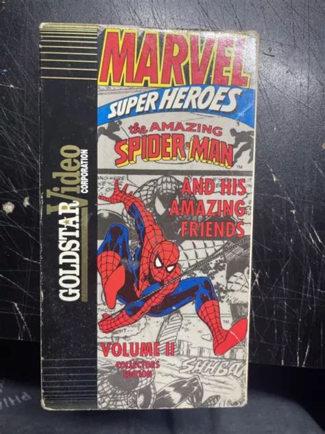 THE AMAZING SPIDER MAN VHS 1991 Marvel Super Heroes Volume II 2