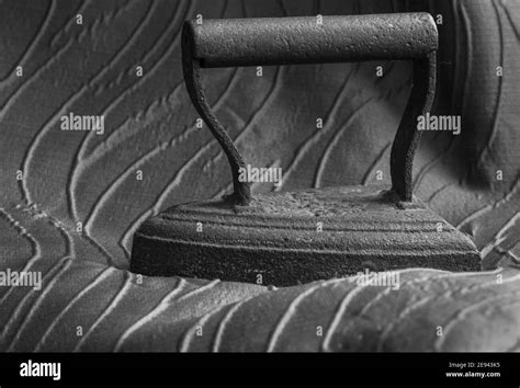 An Old Cast Iron Iron Stock Photo Alamy