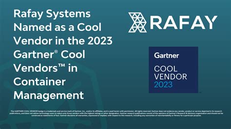 Rafay Systems Named As A Cool Vendor In The Gartner Cool Vendors