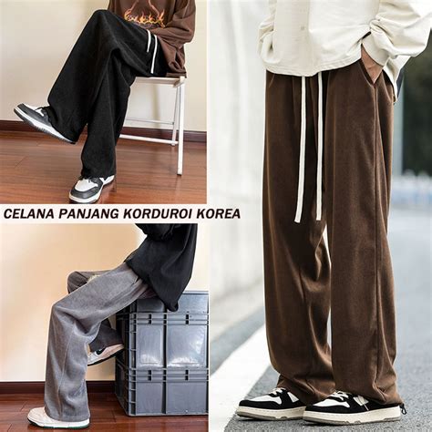 Jual Celana Corduroy Pria Jumbo Celana Panjang Pria Korean Style Celana