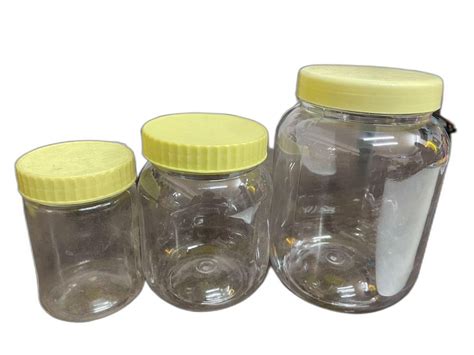 Transparent Round Ghee Pet Jars 500ml For Household At Rs 5 Piece In