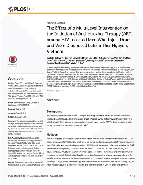 Pdf The Effect Of A Multi Level Intervention On The Initiation Of