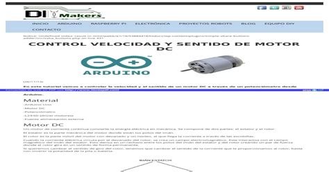 Control Velocidad Y Sentido De Motor Dc PDF Document