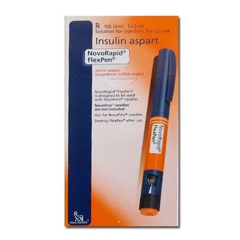 Novorapid Flexpen Insulin Aspart Insulin Injection Pen Packaging Size