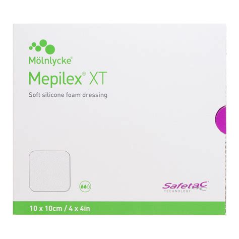 Mepilex Xt Dressing 10x10cm 5s Dressing And Bandages First Aid