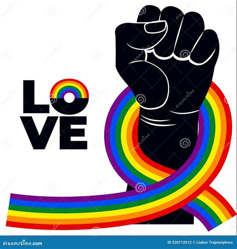 Hand With Lgbt Flag Pride Month Rainbow Lesbian Gay Bisexual And Transgender Lgbtq