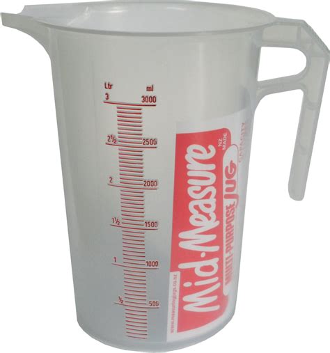 Plastic Measuring Jug 3l Peak