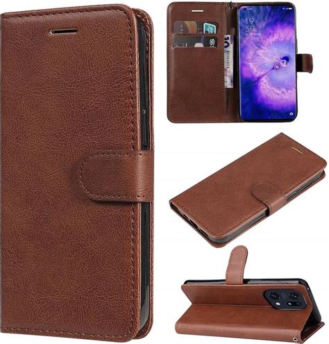 Etui Pokrowiec Sk Rzane Magnes Do Oppo Find X Pro Etui Na Telefon