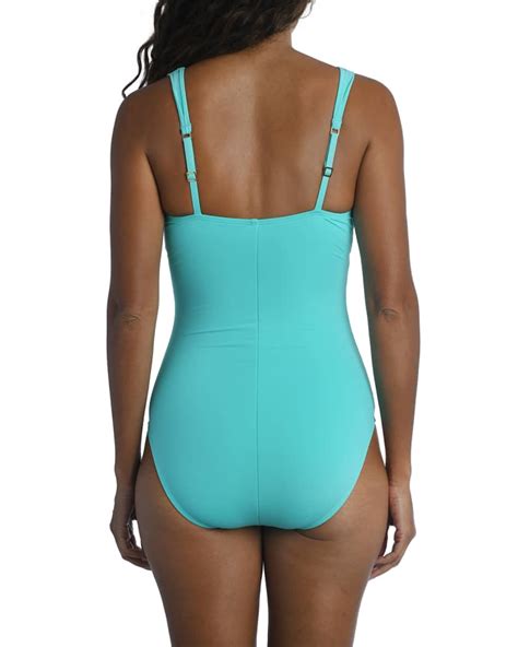 La Blanca Island Goddess Twist Mio One Piece Swimsuit Neiman Marcus