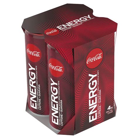 Coca Cola Energy 250ml X4 Pack Woolworths