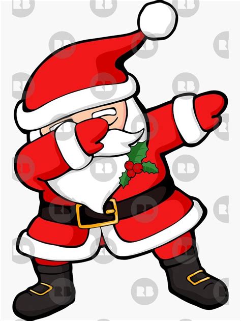 Dabbing Santa Claus Christmas Dab Sticker By Zeno27 Dabbing Santa