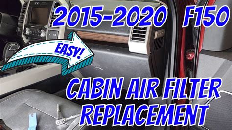 DIY 2015 2020 Ford F150 Cabin Air Filter Change YouTube