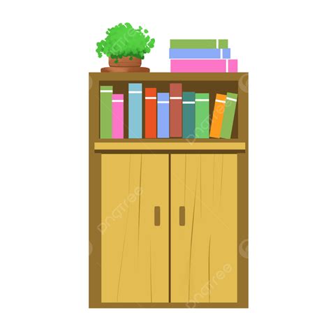 Librero Png Dibujos Armario Mueble De Madera Libros Png Imagen Para