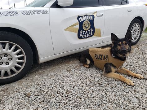 Indiana State Police K9 Receives Donation Of Bulletproof Vests Body Armor