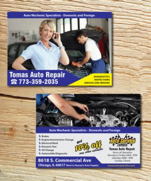 Tomas Auto Repair Flyer Design Flyer Designs For Tomas Auto Repair