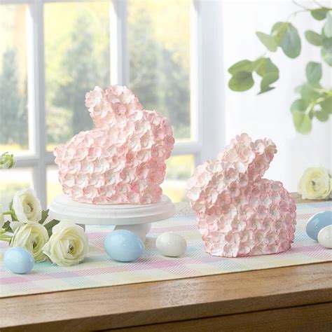 The Prelit Tabletop Easter Bunnies Hammacher Schlemmer