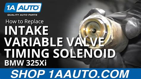 How To Replace Intake Variable Valve Timing Solenoid 01 05 Bmw 325xi Youtube