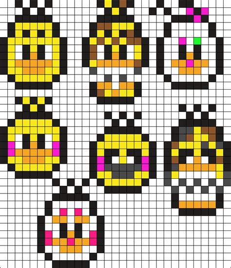 Chicas Chibi Fnaf Perler Heads Perler Bead Pattern Bead Sprites Porn Sex Picture