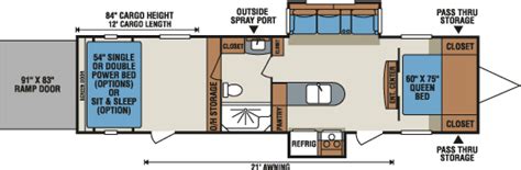 2016 MXT Lightweight Travel Trailer Toy Hauler Floorplans & Photos | KZ RV