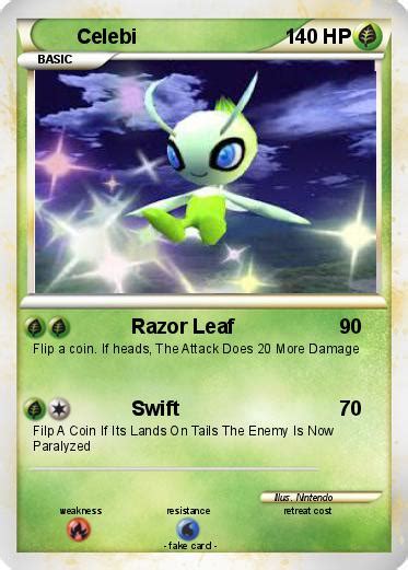 Pokémon Celebi 1536 1536 Razor Leaf My Pokemon Card