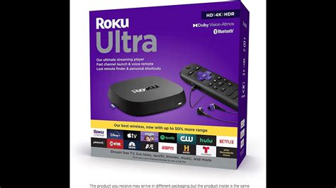 Amazon Com Roku Ultra Streaming Device Hd 4k Hdr Dolby Vision With