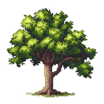 Uma Rvore Em Estilo Pixel Art Png Rvore Natureza Natural Png