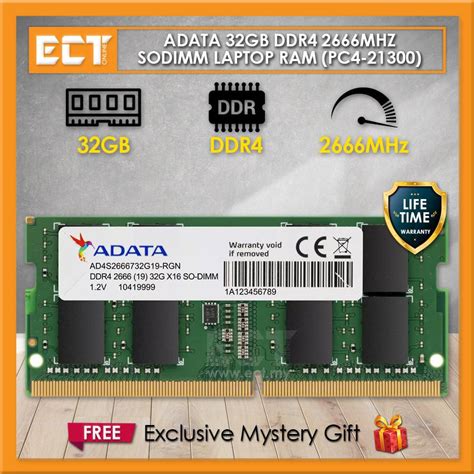 Adata Premier Ddr Pc Mhz Sodimm Laptop Notebook Memory Ram