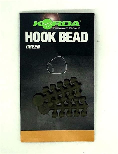 Korda Hook Bead Green Medium Pack Of Tackle Up