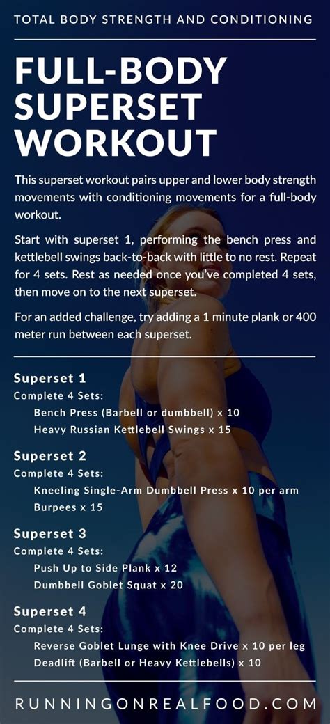 Full Body Superset Workout Running On Real Food Body Workout At Home Bodyweight Workout