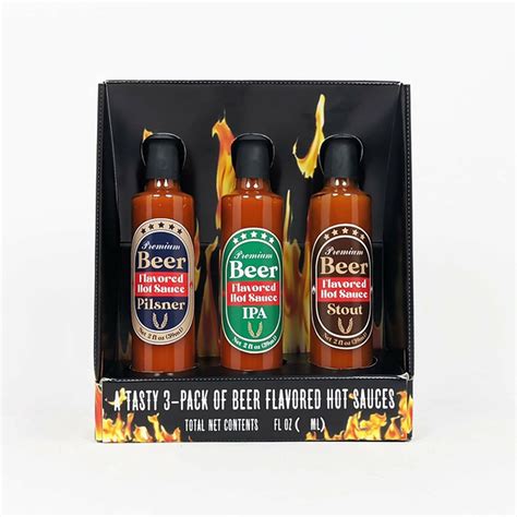 MSRF Beer Flavored Hot Sauce Sampler Assortment Gift Set Fl Oz Delivery Or Pickup Near Me