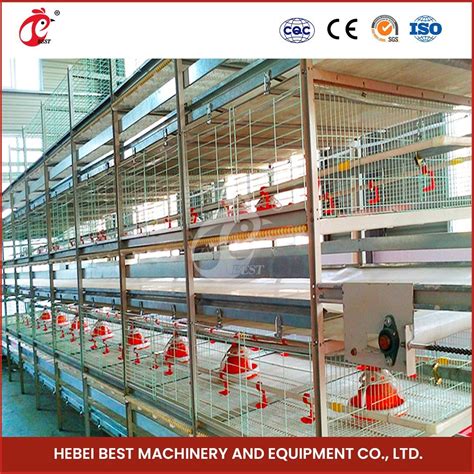 Bestchickencage H Frame Broiler Cages China Semi Automatic Chicken Cage