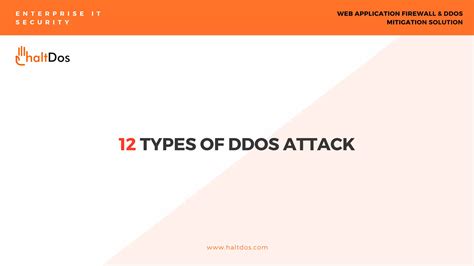 12 Types Of Ddos Attacks Ppt