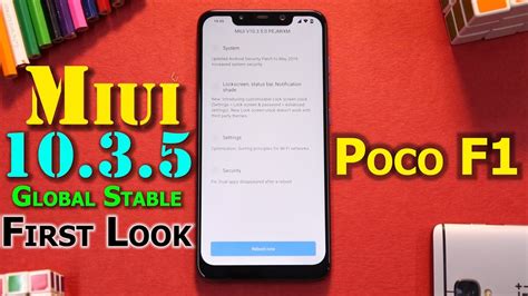 MIUI 10 3 5 Global Stable Poco F1 New Lockscreen Clock New Touch