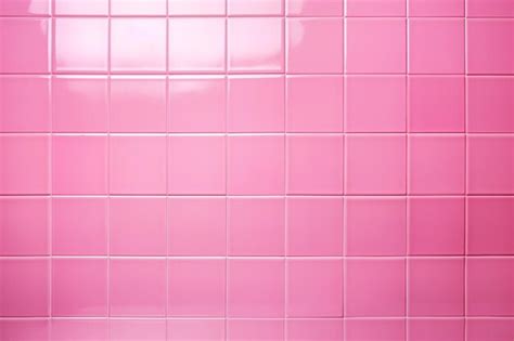 Premium Photo Chequered Pink Tile Wall Bathroom Aesthetic