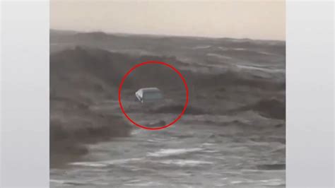 Cars Swept Into The Sea As Storm Daniel Batters Greece Youtube