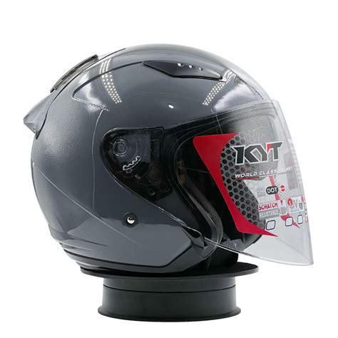 Jual Helm KYT Galaxy Slide Flat R Solid Gorila Grey Shopee Indonesia