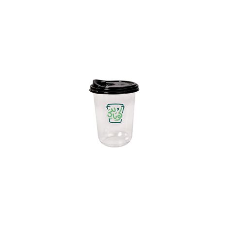 ٢٠ كوب بلاستيك بغطاء Ecopackeg