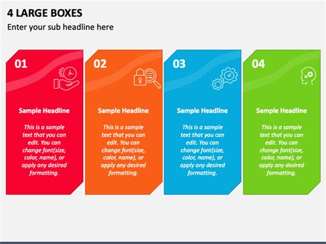 4 Large Boxes Powerpoint Presentation Slides Ppt Template